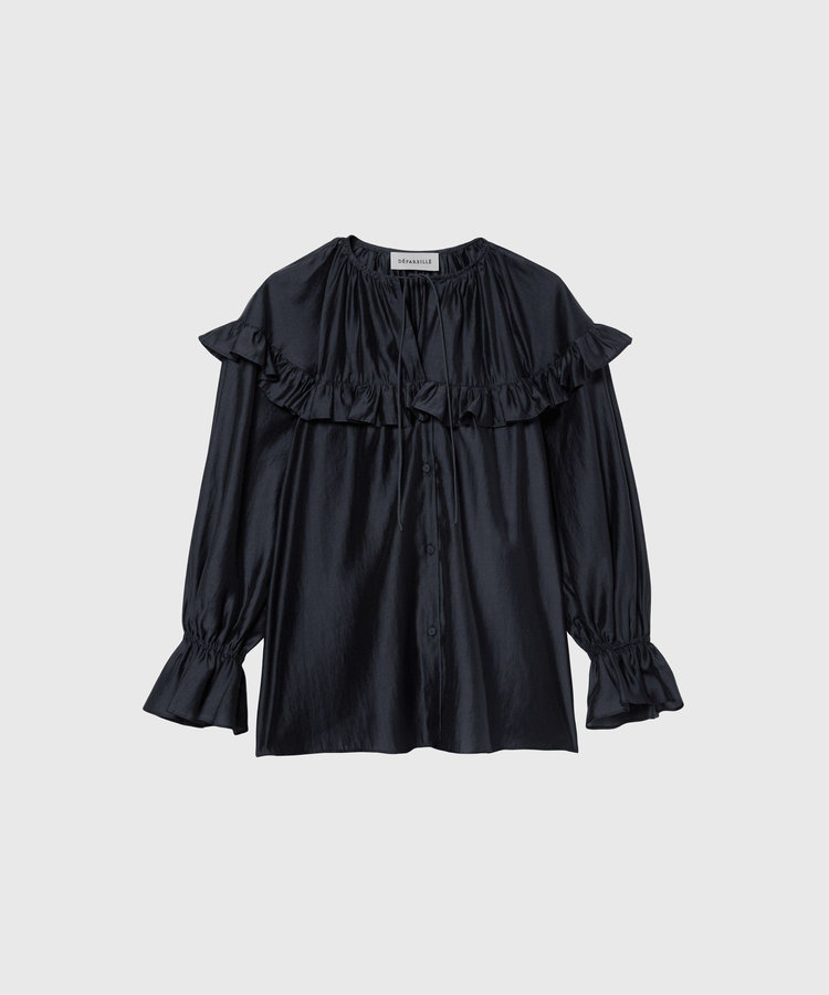 LAWN RUFFLE BLOUSE / ローンラッフルブラウス