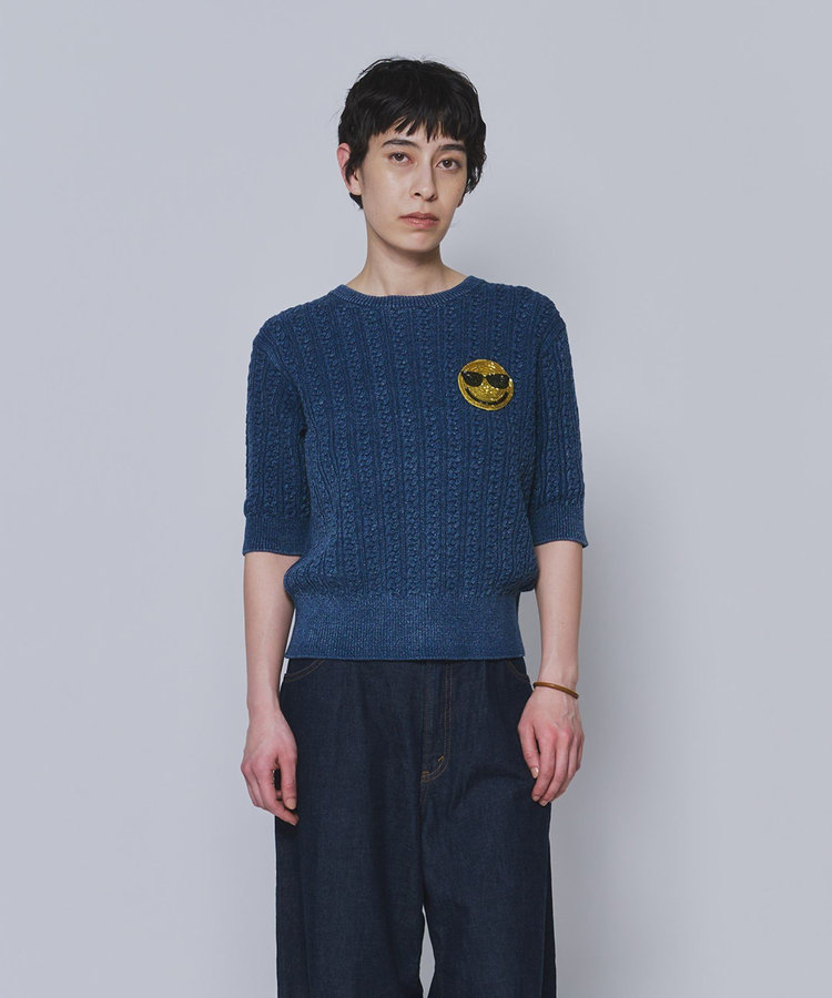 ＜COUTURE D'ADAM（クチュール ド アダム）＞コットンショートスリーブニット