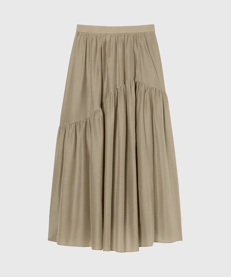 COTTON SILK LAWN SKIRT / コットンシルクローンスカート