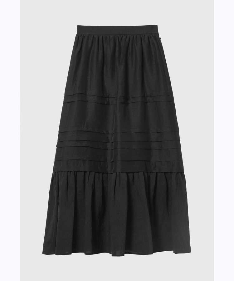 WASHABLE LINEN TUCK GATHER SKIRT / ウォッシャブルリネンタックギャザースカート