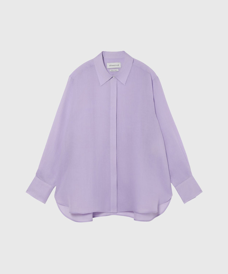 RAMIE TWILL REGULAR COLLAR SHIRT / ラミーツイルレギュラーカラーシャツ
