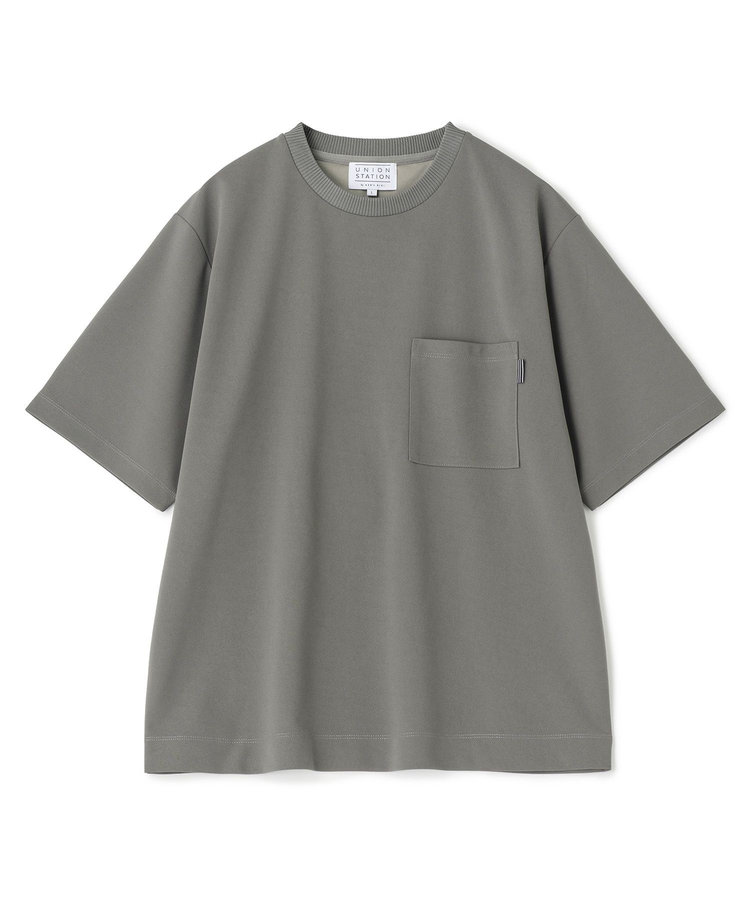 梨地ポンチポケットTシャツ＜ストレッチ・マシンウォッシャブル＞