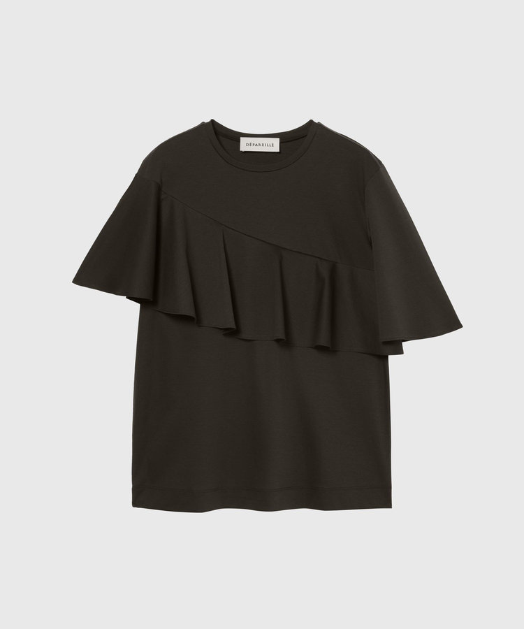 COTTON JERSEY RUFFLE TOPS / コットンジャージーラッフルトップス