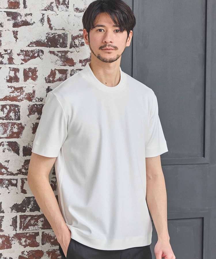 シルケットスムースクルーネックテーラーTシャツ