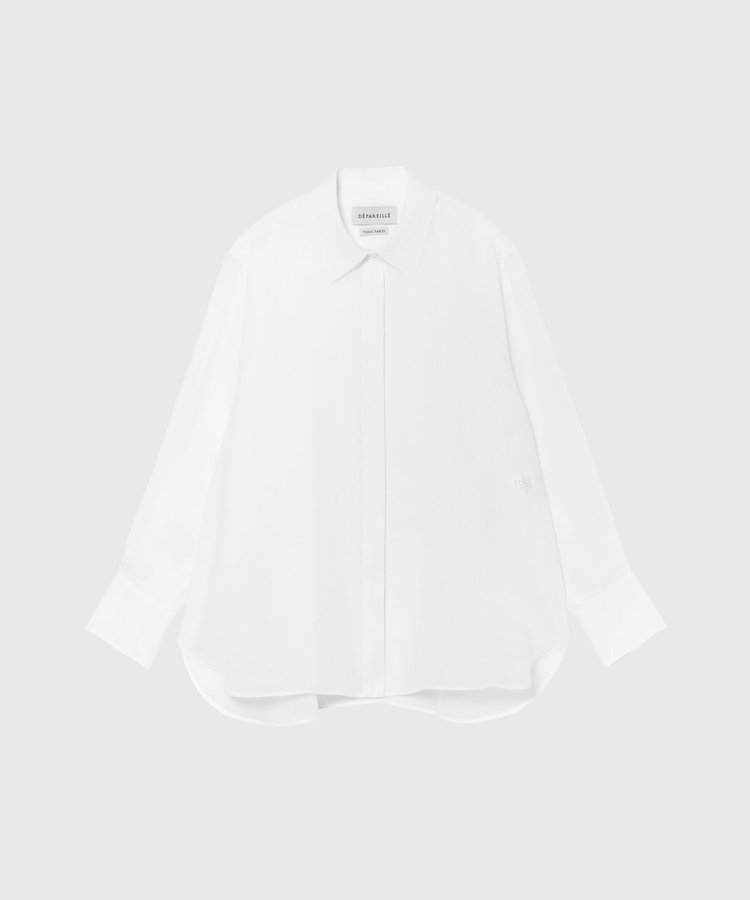 RAMIE TWILL REGULAR COLLAR SHIRT / ラミーツイルレギュラーカラーシャツ