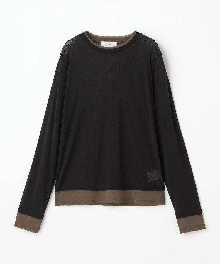 feerique チュールメッシュ配色インナー