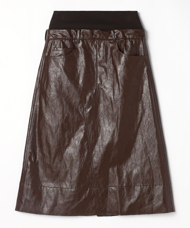 ＜COGTHEBIGSMOKE /コグ ザ ビッグ スモーク＞"OAKLEY SKIRT"レザースカート