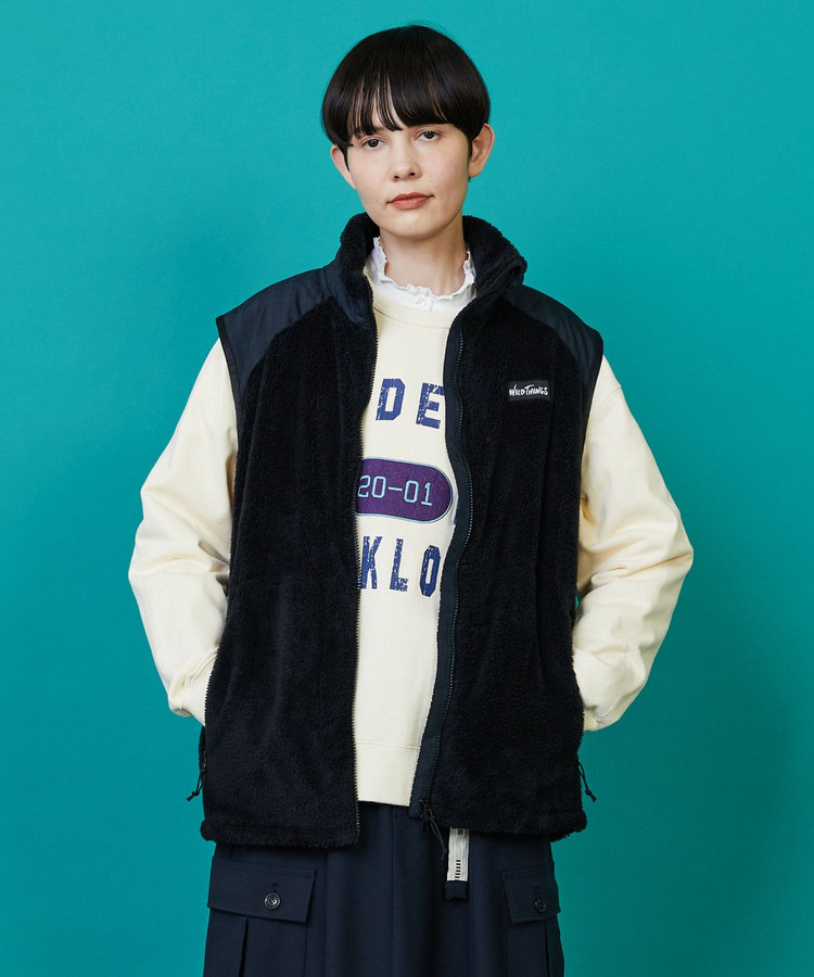 FRAPBOIS×WILD THINGS シャギーフリースベスト