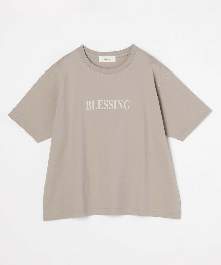 【大きいサイズ】feerique ロゴプリントTシャツ