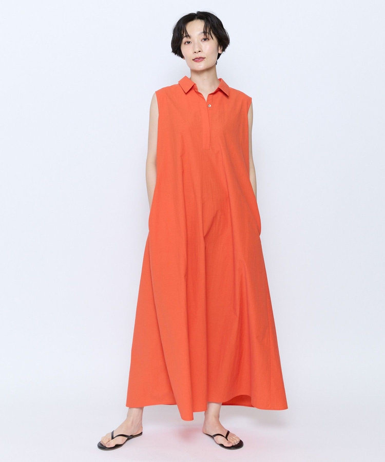 feerique 綿ナイロンクロスAラインワンピース