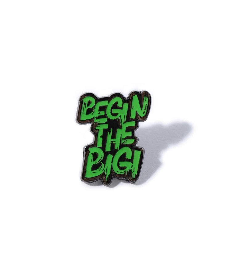 BEGIN THE BIGI 50th Anniv スローガンピンバッジ