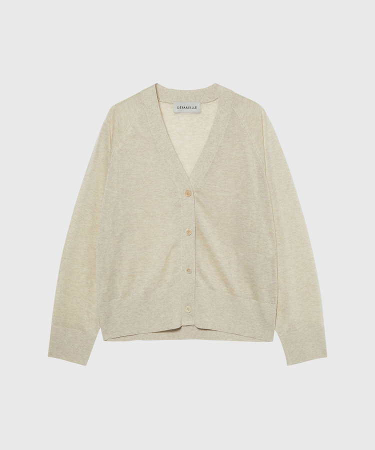 	SHEER LAME CARDIGAN / シアーラメカーディガン
