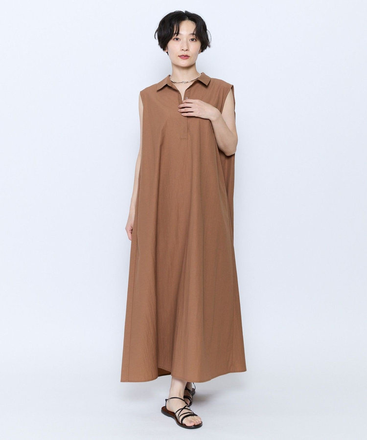 feerique 綿ナイロンクロスAラインワンピース