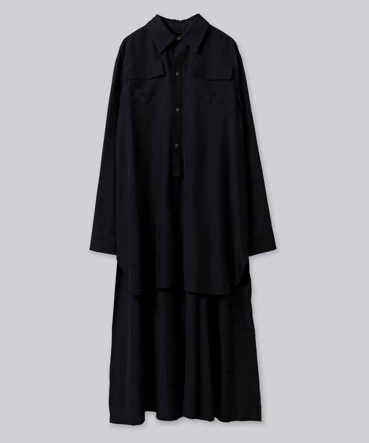 シルクロングテールシャツ