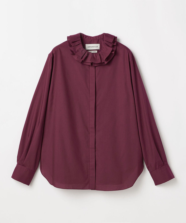 POLY COTTON FRILL BLOUSE / ポリコットンフリルブラウス
