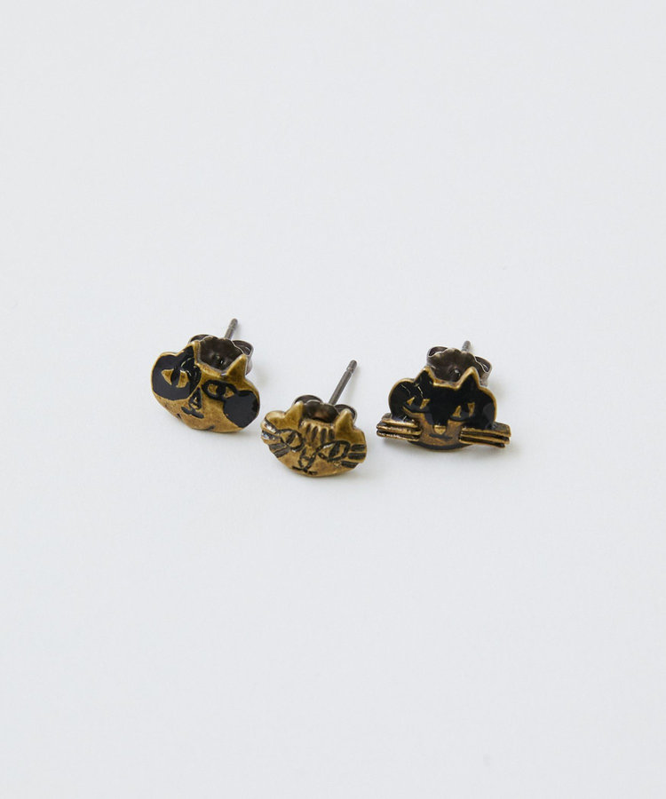 【アーティストコラボ】LOISIR×TORANEKOBONBON CATピアス