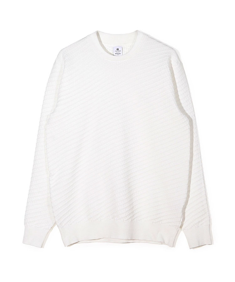 【COLE HAAN/コール ハーン】別注ブリスタージャガードハイゲージニットTEE＜マシンウォッシャブル＞