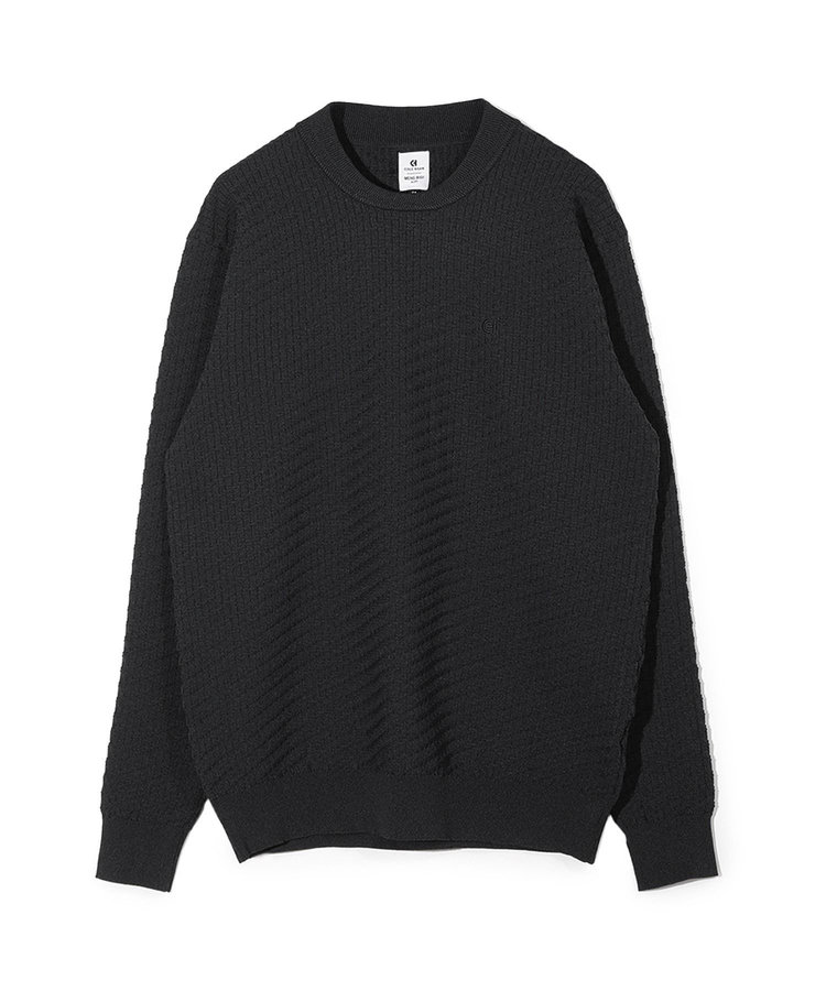 【COLE HAAN/コール ハーン】別注ブリスタージャガードハイゲージニットTEE＜マシンウォッシャブル＞