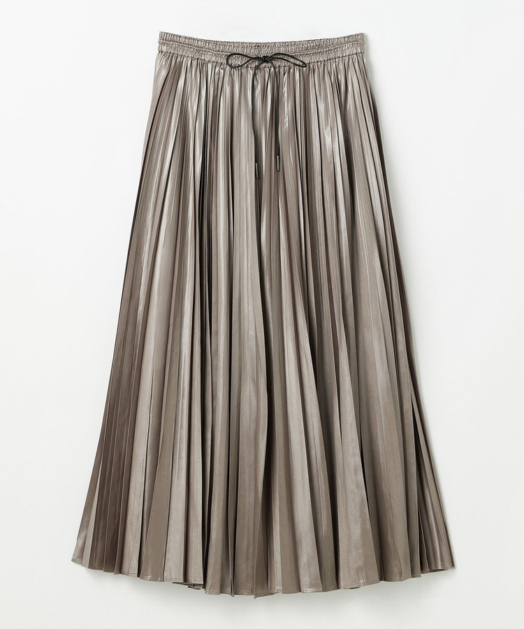 FAUX LEATHER PLEATS SKIRT / フォーレザープリーツスカート
