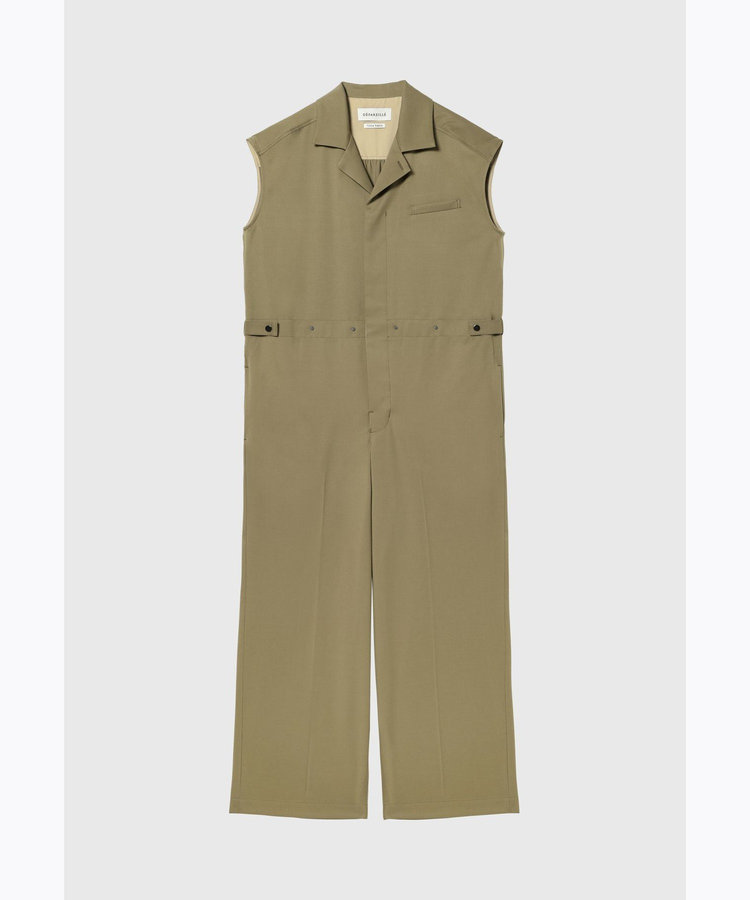 WOOL TWILL SHORT SLEEVE COMBINAISON / ウールツイルショートスリーブコンビネゾン