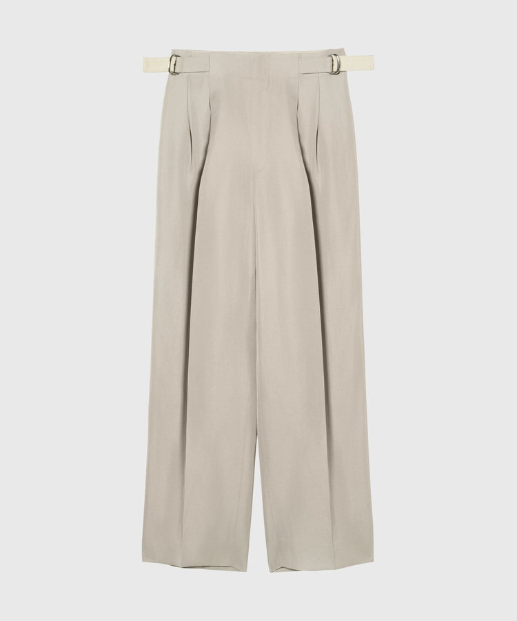 TRIACETATE LINEN WAIST BELT PANTS / トリアセテートリネンウエストベルトパンツ