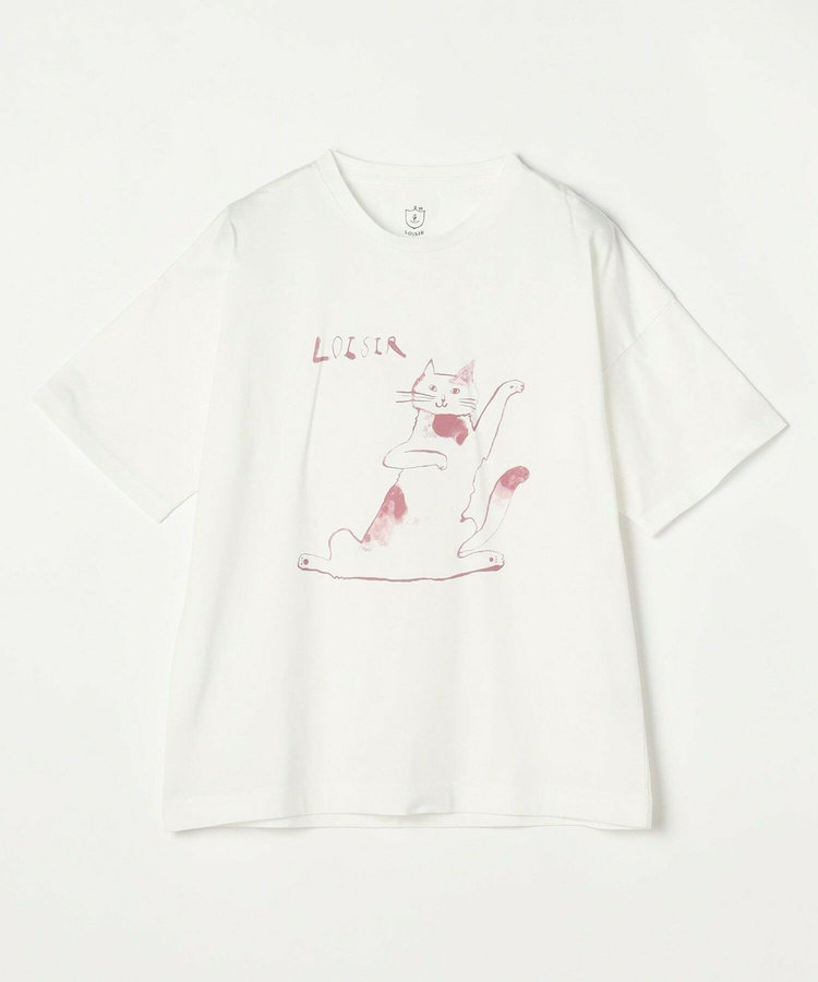 【アーティストコラボ】LOISIR×TORANEKOBONBONイラストプリントTシャツ