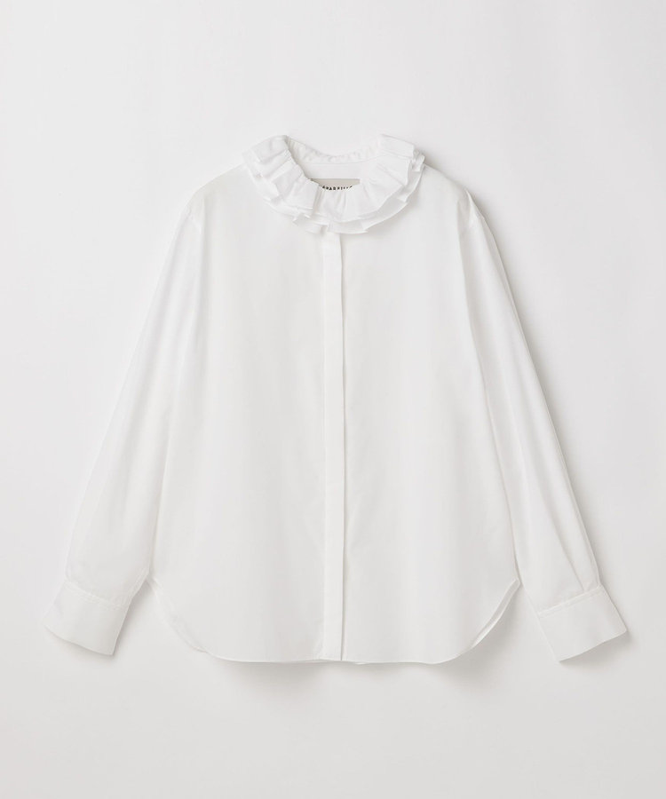 POLY COTTON FRILL BLOUSE / ポリコットンフリルブラウス