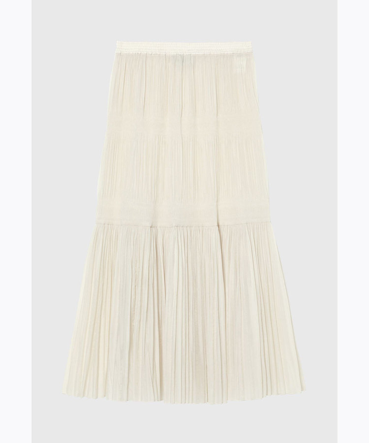 ORGANDY TIERED PLEATS SKIRT / オーガンジーティアードプリーツスカート