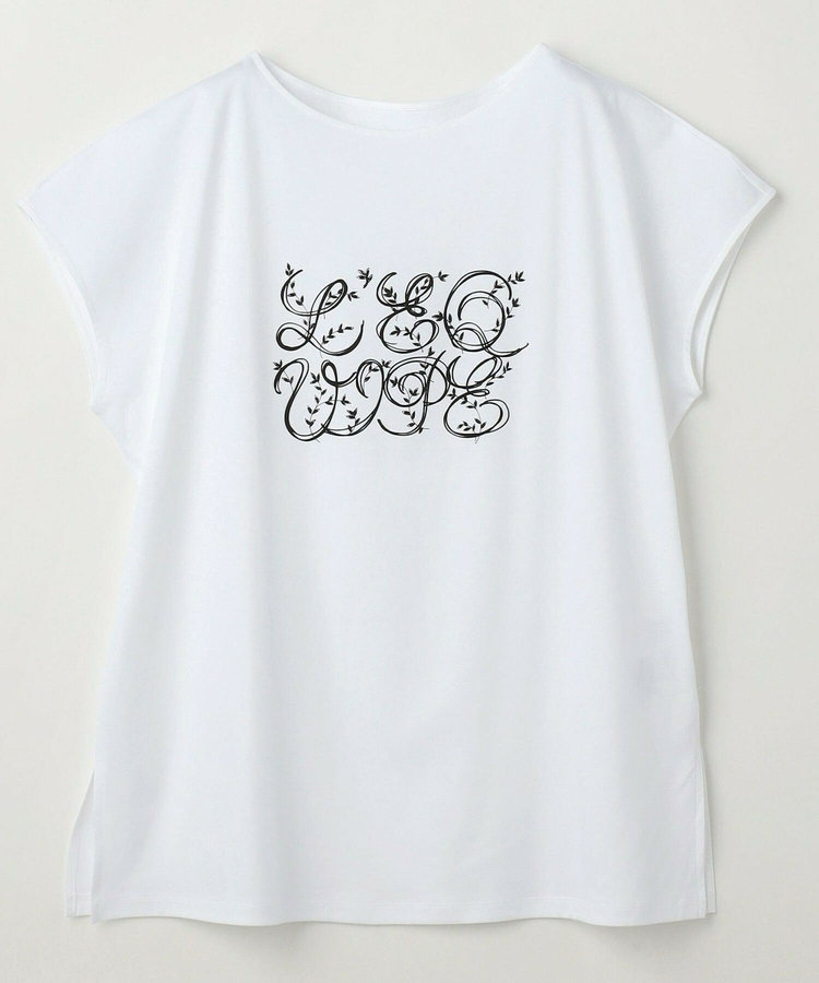 【大きいサイズ】コットンスムースロゴTシャツ