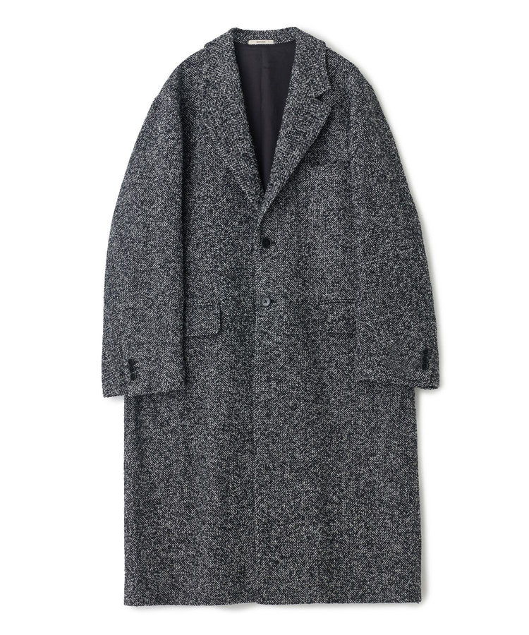 【BASED ON MEN'S BIGI HERITAGE】ヘリンボーン シングルチェスターコート
