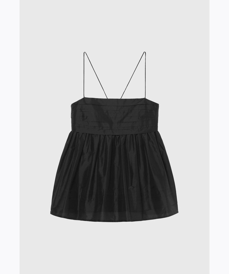 TAFFETA TUCK CAMISOLE BLOUSE / タフタタックキャミソールブラウス