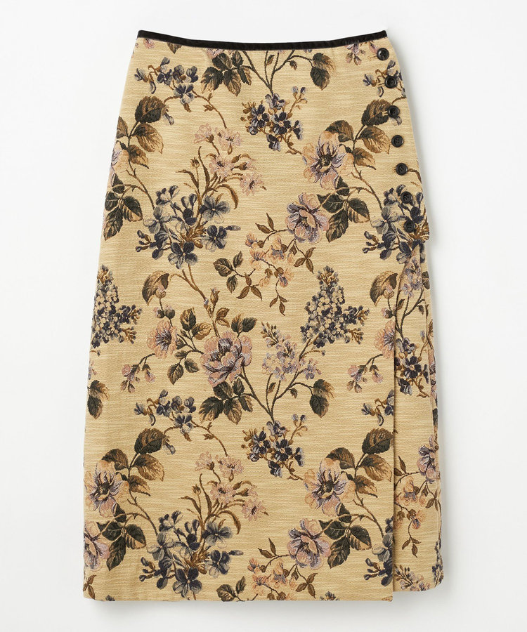 FLOWER JACQUARD SKIRT / フラワージャガードスカート