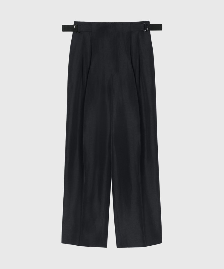 TRIACETATE LINEN WAIST BELT PANTS / トリアセテートリネンウエストベルトパンツ