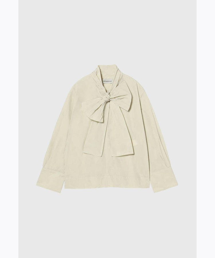 POLYESTER TAFFETA BLOUSE / ポリエステルタフタブラウス