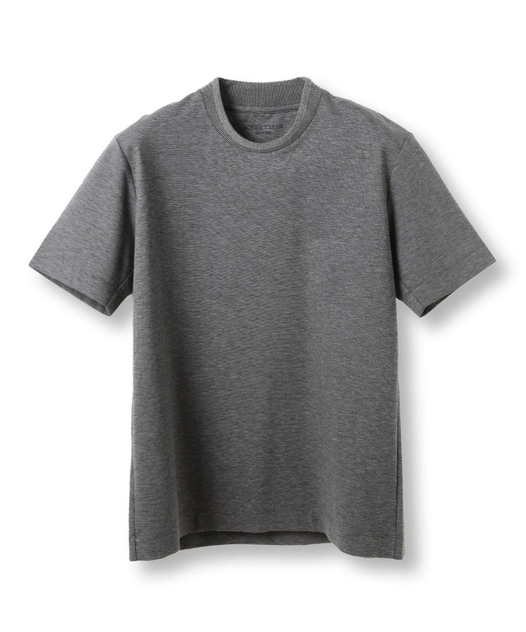 【ACTIVE TAILOR/アクティブテイラー】シルケットスムースクルーネックTシャツ＜接触冷感 / UVカット＞