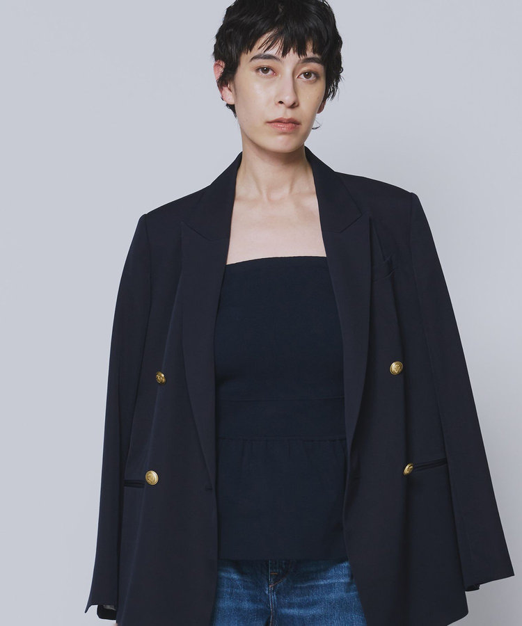 ＜LOWER（ローヴァー）＞“18 Smooth Peplum"ベアトップ