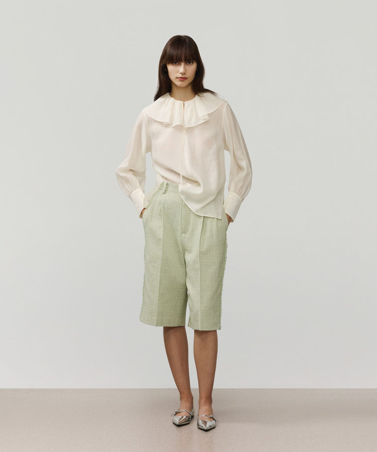 SLUB TWEED HALF PANTS / スラブツィードハーフパンツ