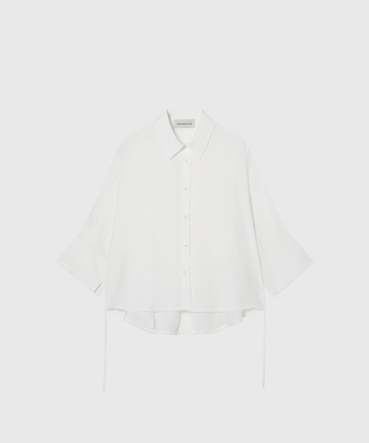 SHEER SILK REGULAR COLLAR SHIRT / シアーシルクレギュラーカラーシャツ