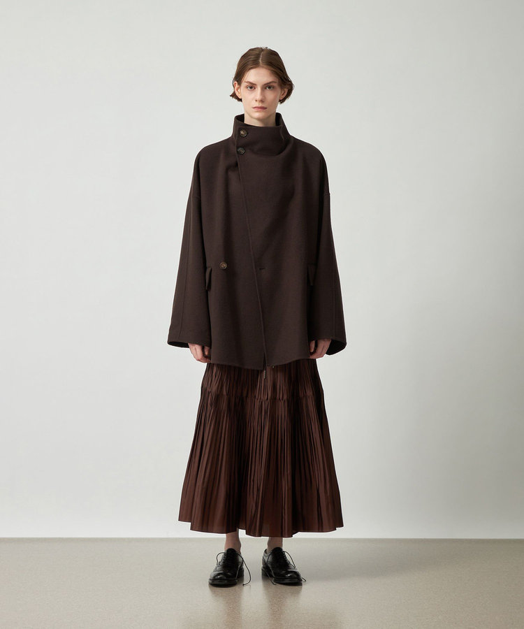 DOUBLE FACE BEAVER STAND COLLAR COAT / ダブルフェイスビーバースタンドカラーコート