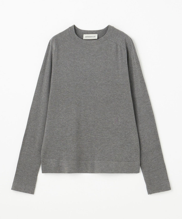 WASHABLE LOGO CREW NECK / ウォッシャブルロゴクルーネック