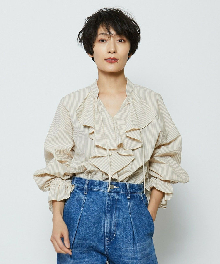 feerique コードボイルラッセルブラウス