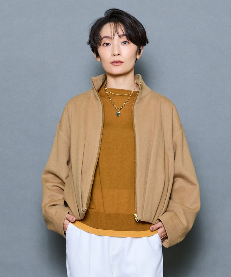 スタイリスト戸野塚かおるコラボ イングランドラムショートブルゾン