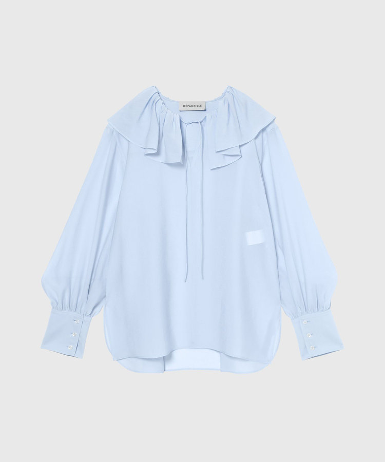 SILKY RUFFLE BLOUSE / シルキーラッフルブラウス