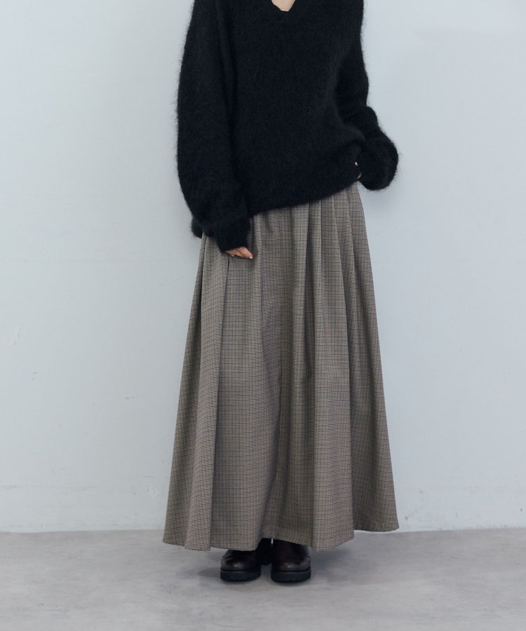 ポリエステルウールタックスカート