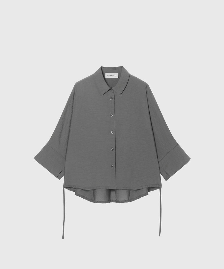SHEER SILK REGULAR COLLAR SHIRT / シアーシルクレギュラーカラーシャツ