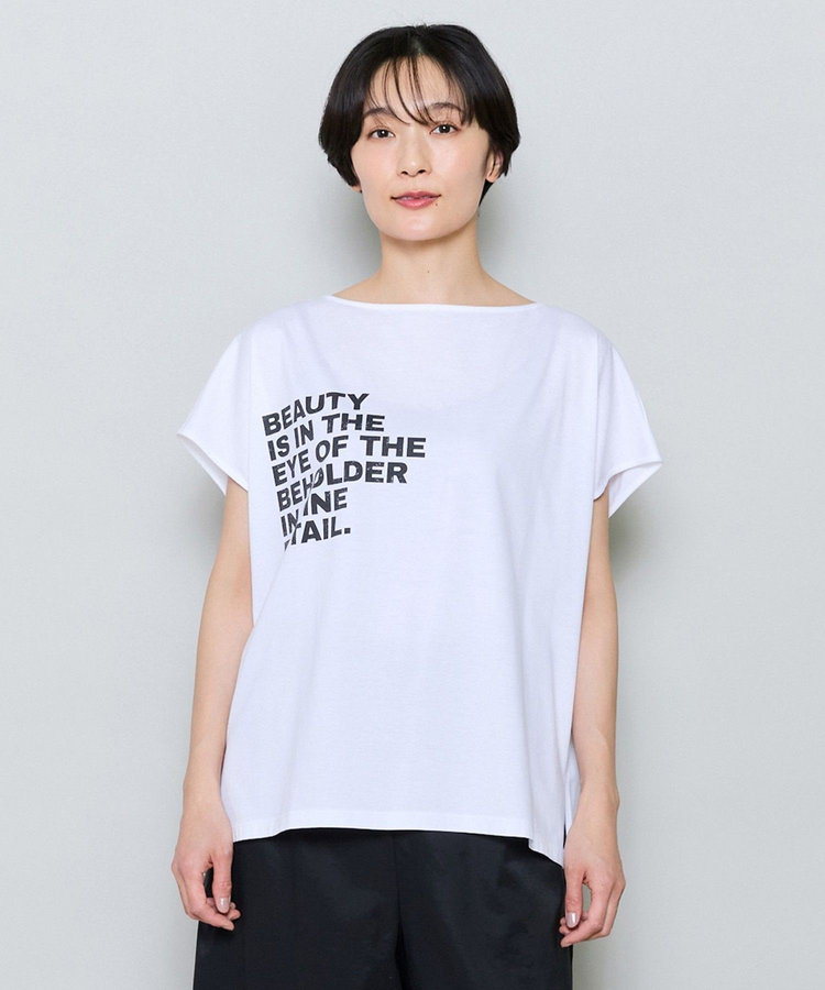 ハイゲージ天竺ロゴプリントTシャツ