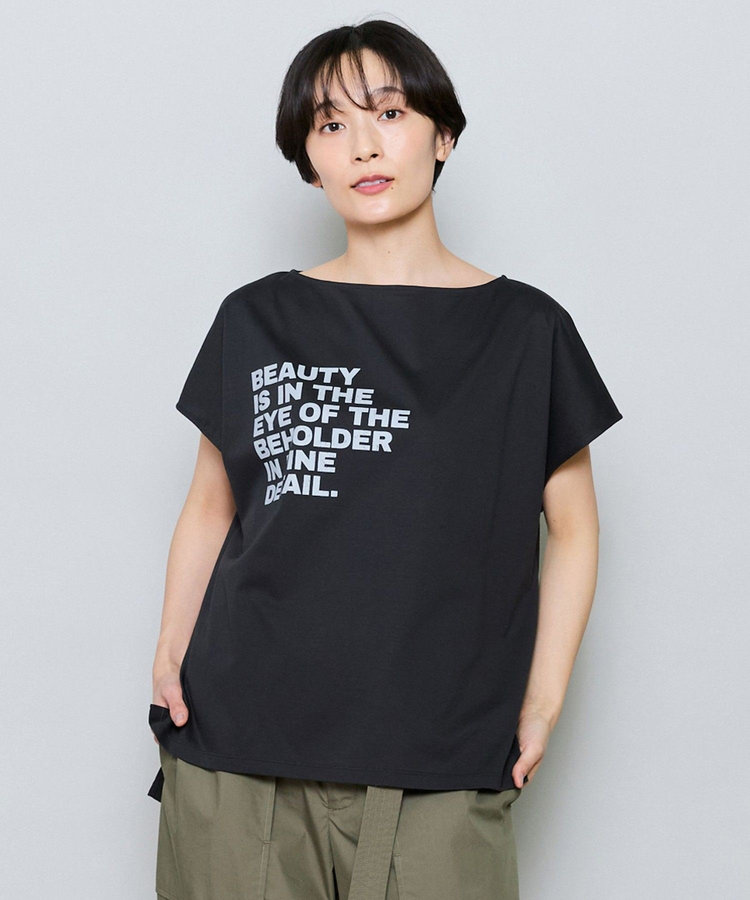 ハイゲージ天竺ロゴプリントTシャツ