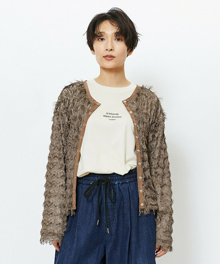 feerique 2WAYフリンジカーディガン