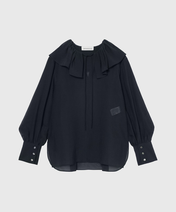 SILKY RUFFLE BLOUSE / シルキーラッフルブラウス