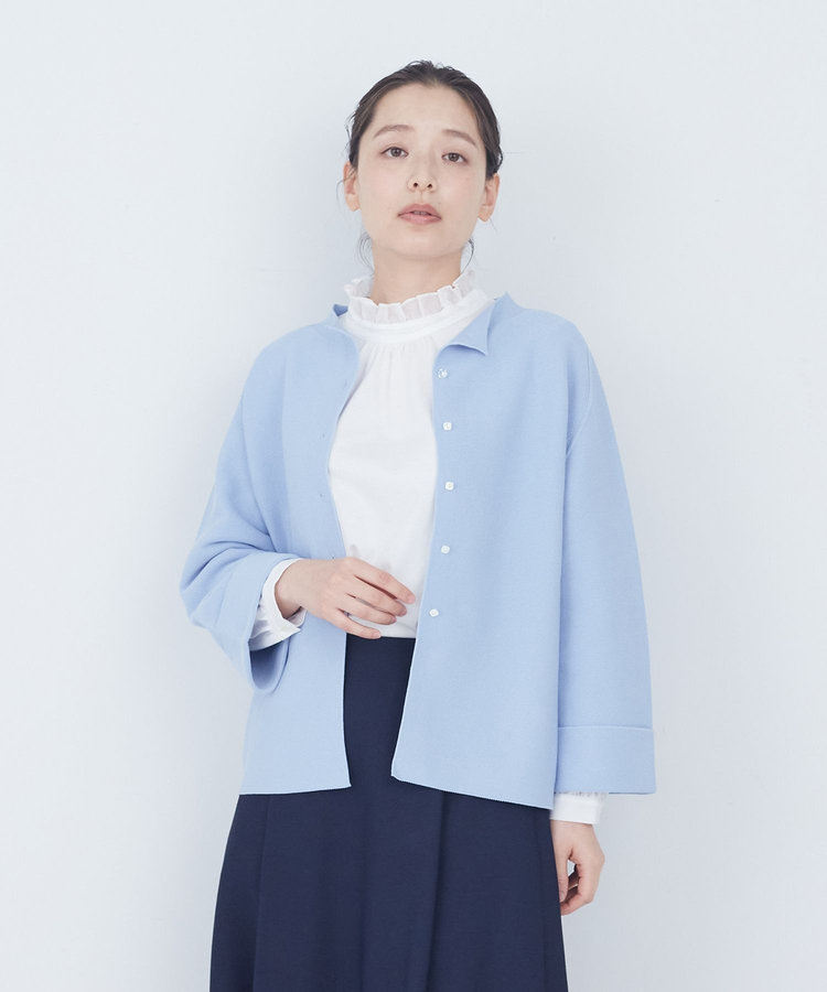 【2way】COTTON FORTホールガーメントニットカーディガン